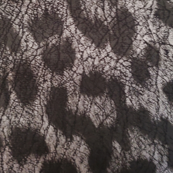 Bisou Bisou Black and Silver Metallic Cheetah Spaghetti Strap Mini Dress Size L - Picture 4 of 5